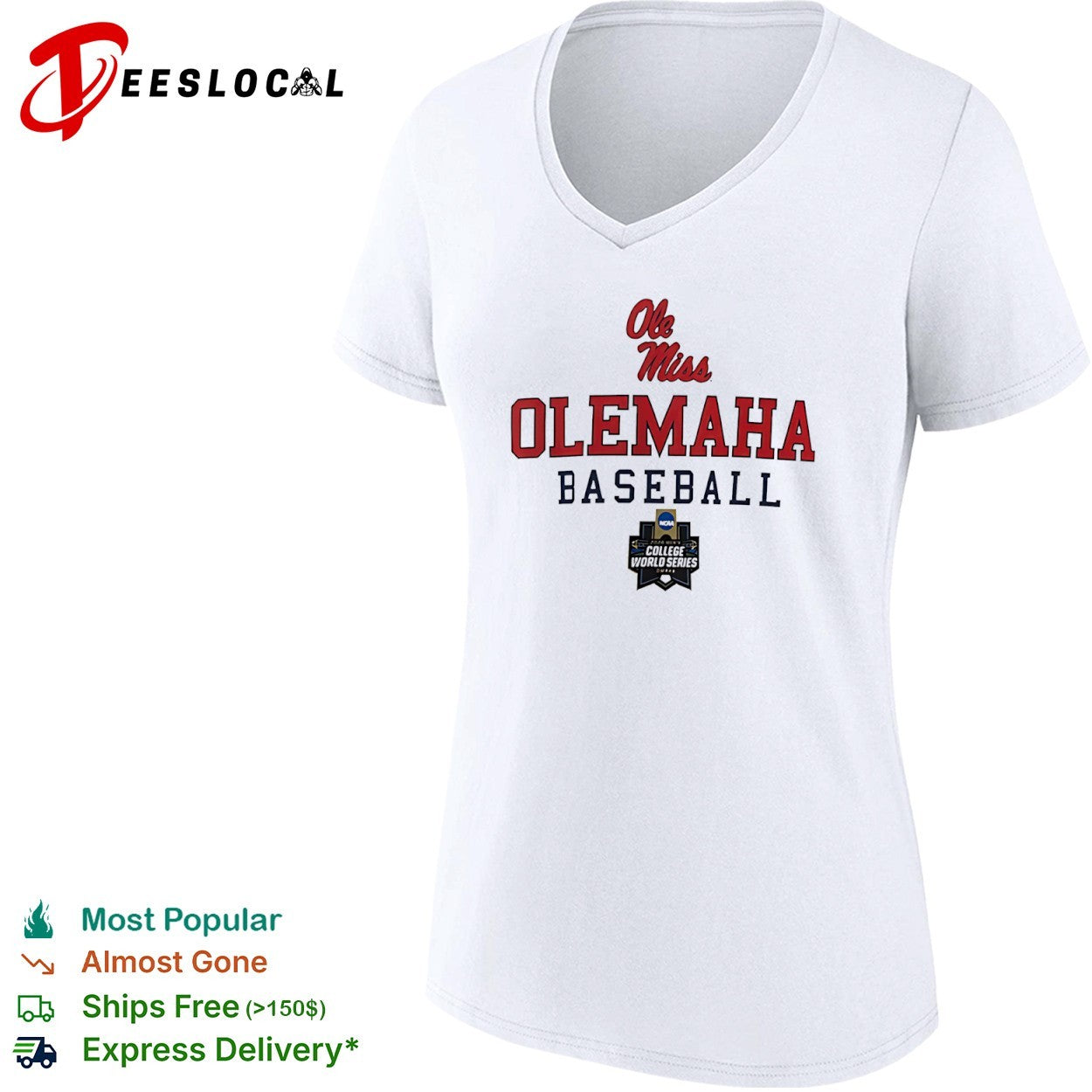 Ole Miss Rebels OLEMAHA Baseball 2022 NCAA Men’s College World Series shirt