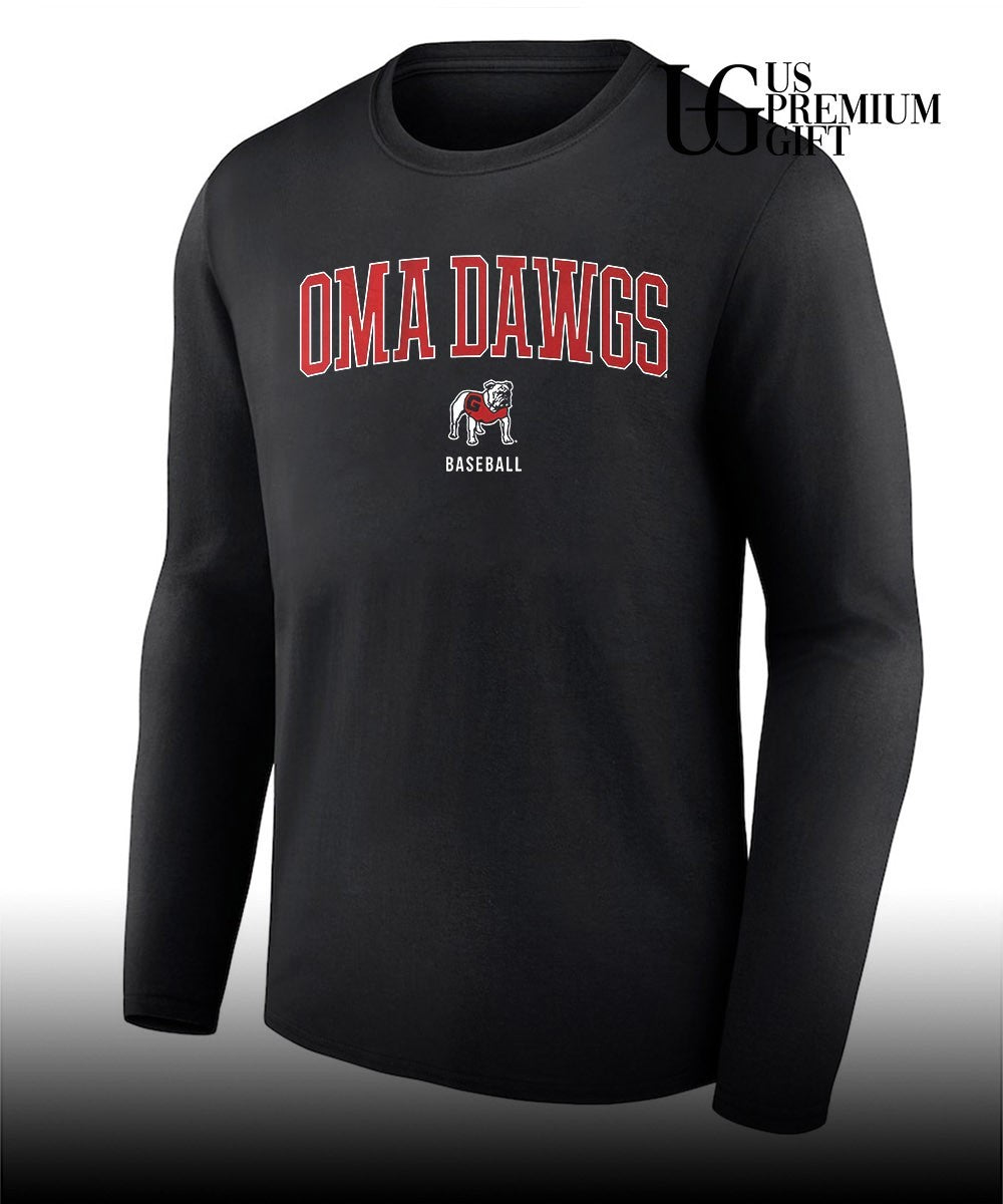 OmaDawgs Georgia Bulldogs baseball shirt