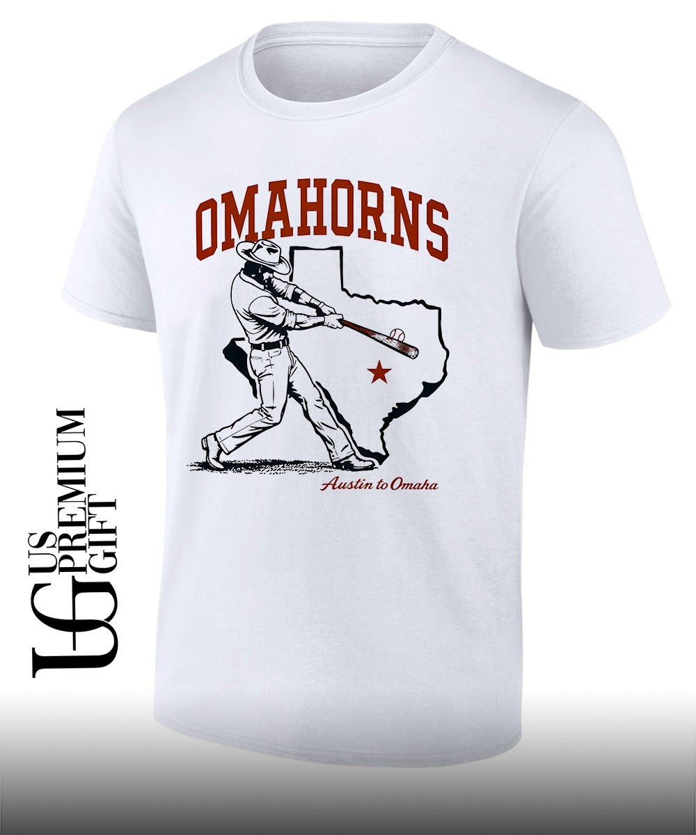 Omahorns Austin to Omaha Texas Longhorns shirt