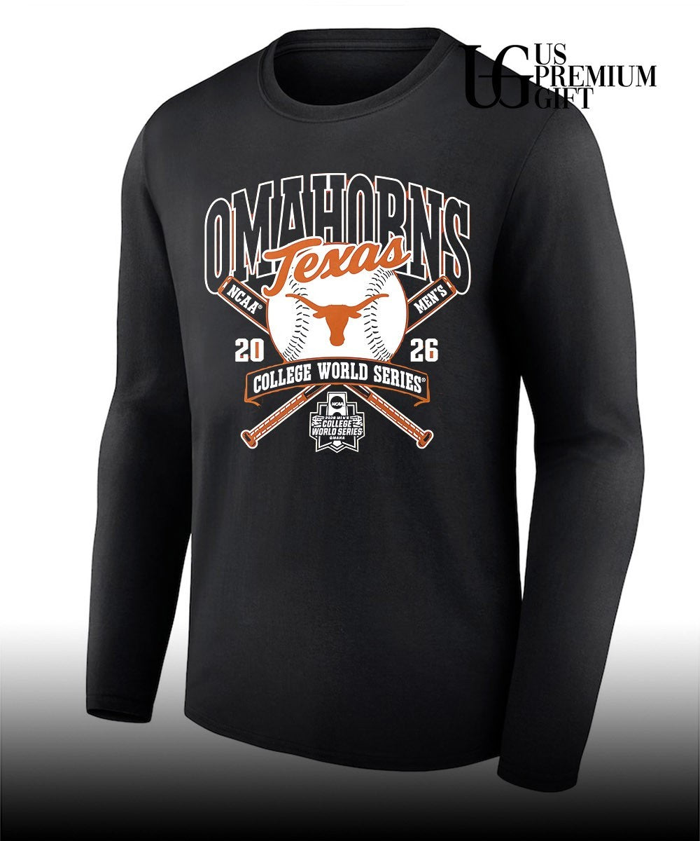 Omahorns Texas Longhorns 2026 Baseball NCAA Men’s College World Series shirt