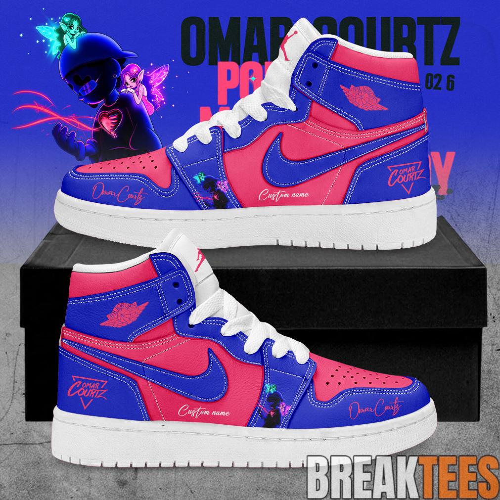 Omar Courtz Por Si Mañana No Estoy Tour 2026 Signature Custom AJ1 Shoes