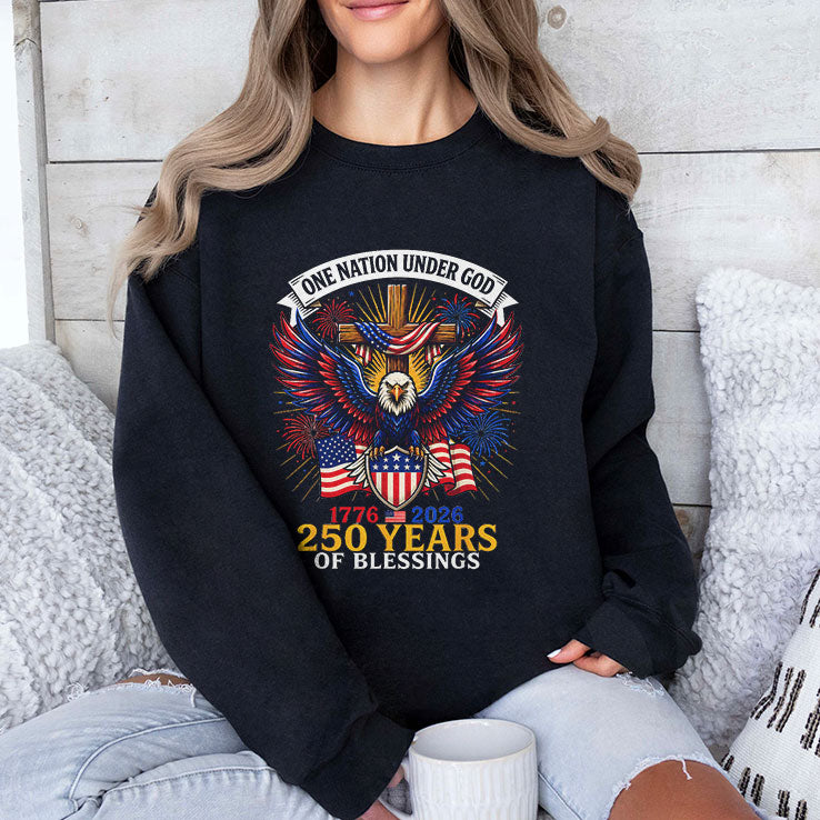 One Nation Under God 250 Years Of Blessings Shirt