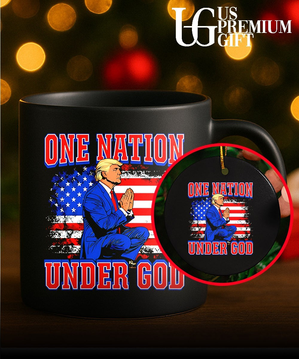 One Nation Under God Trump Illustration shirt