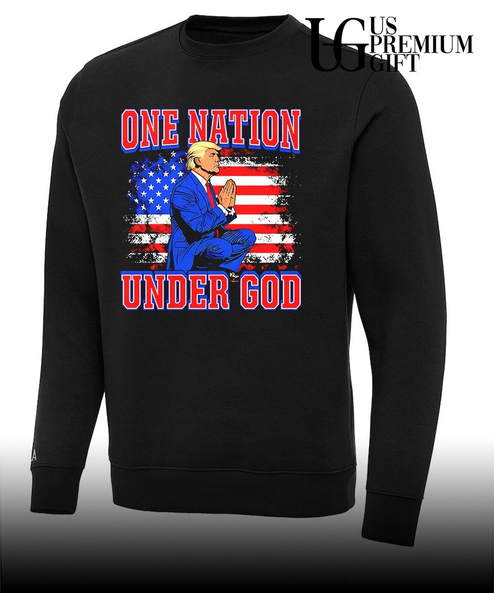 One Nation Under God Trump Illustration shirt