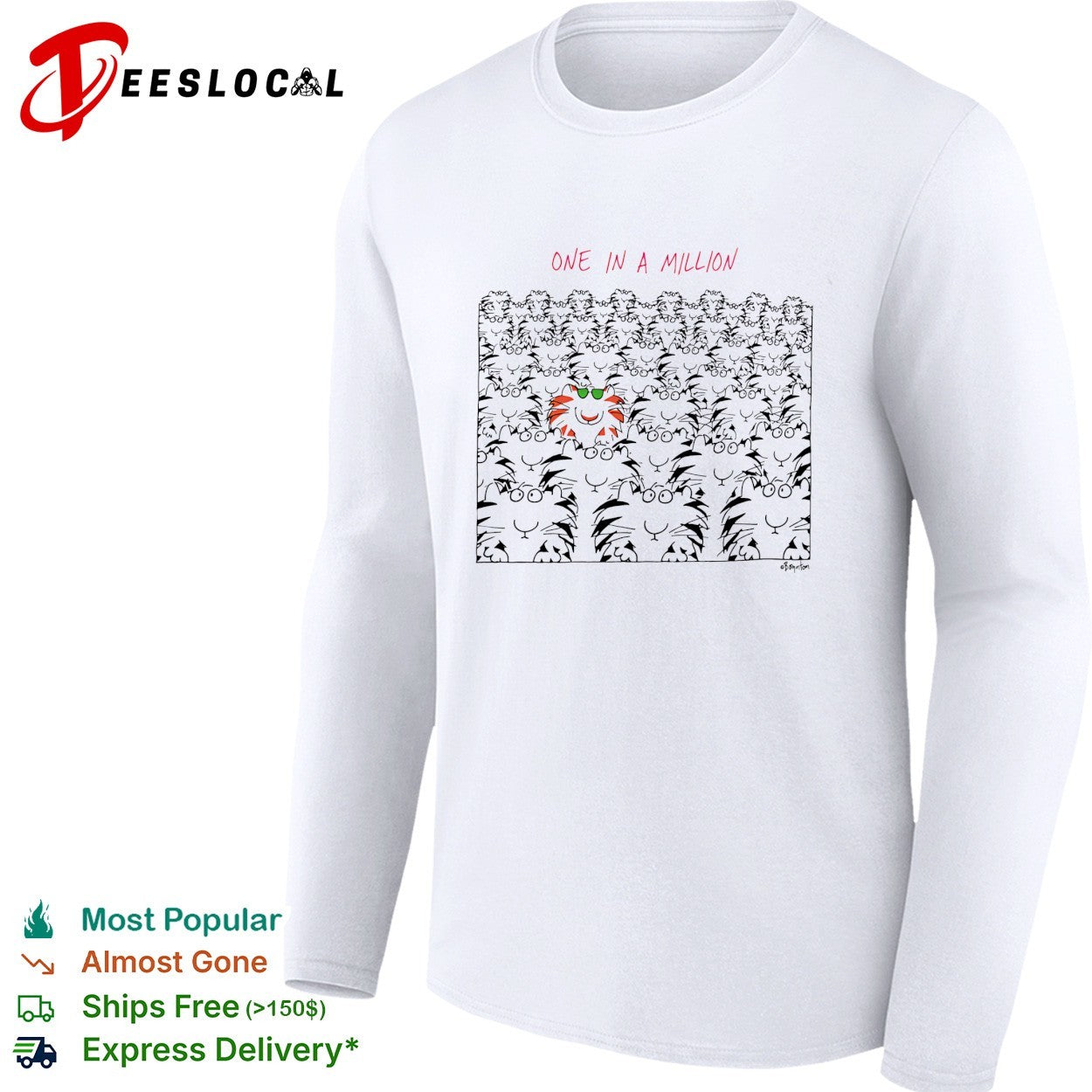 One in a million orange cat among cats shirt