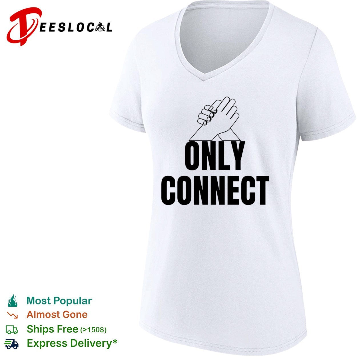 Only Connect Arm Wrestling Hands shirt