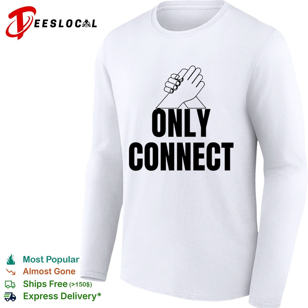 Only Connect Arm Wrestling Hands shirt