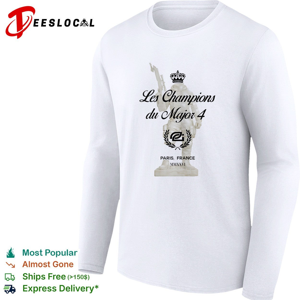 OpTic Gaming Les Champions du Major 4 Paris France shirt