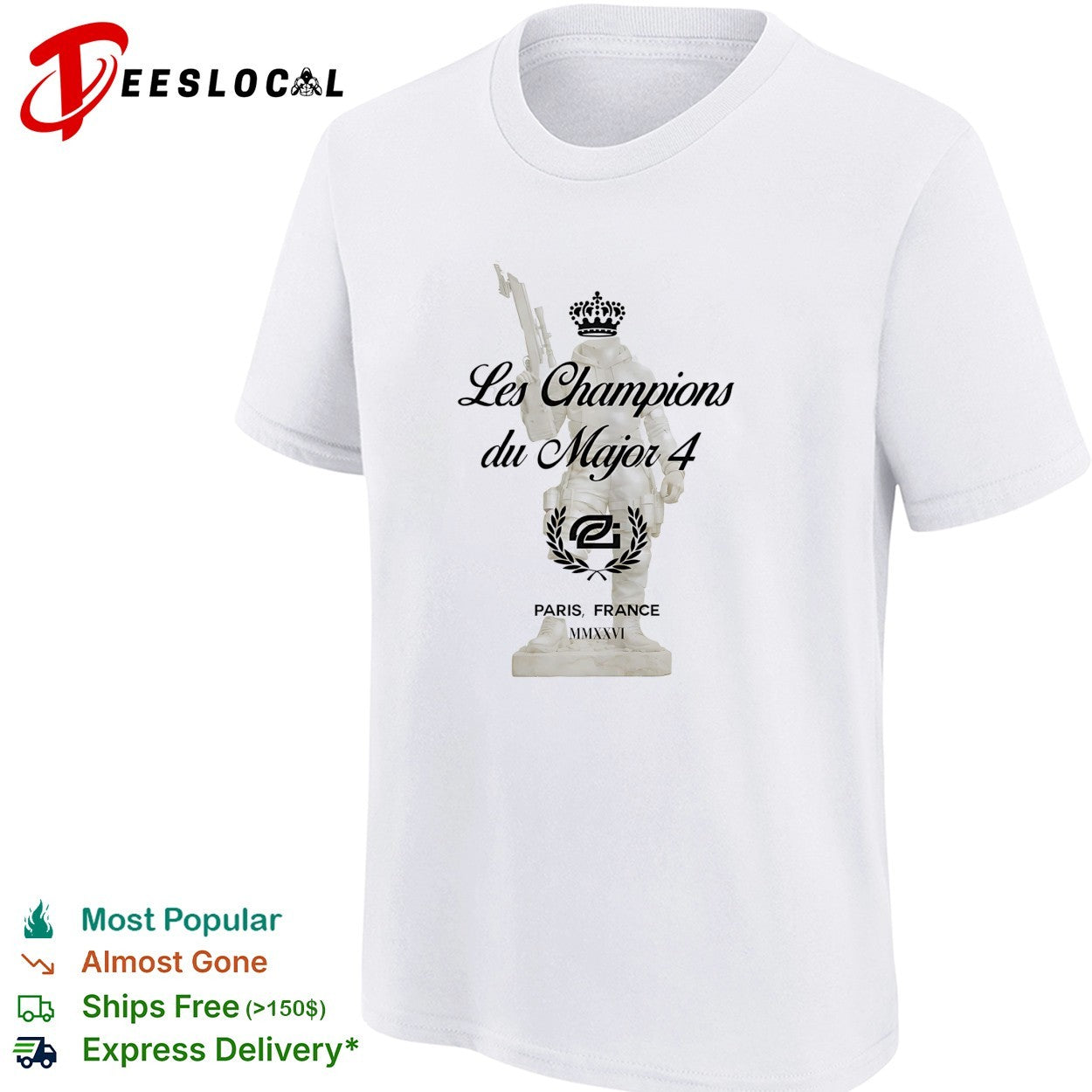 OpTic Gaming Les Champions du Major 4 Paris France shirt