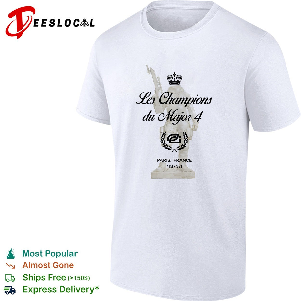 OpTic Gaming Les Champions du Major 4 Paris France shirt