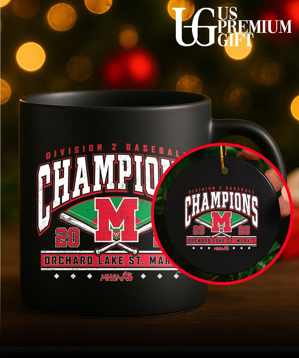 Orchard Lake St. Mary’s MHSAA Baseball D2 Champions 2026 shirt