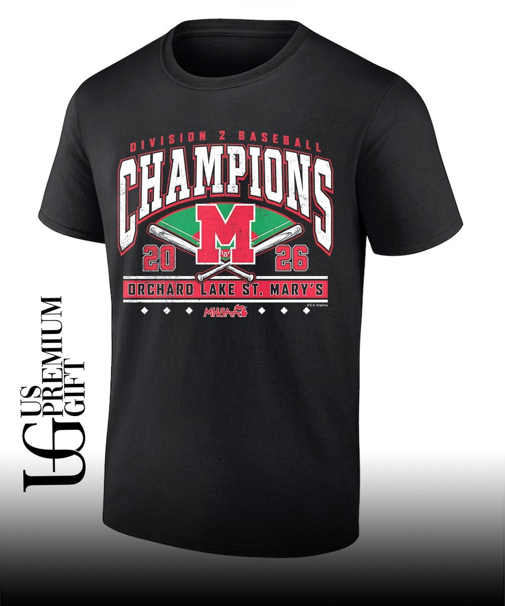 Orchard Lake St. Mary’s MHSAA Baseball D2 Champions 2026 shirt