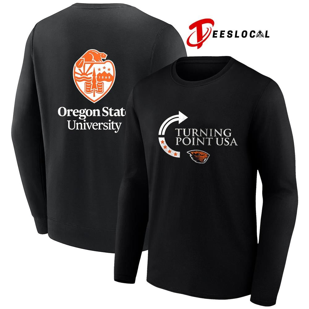 Oregon State Beavers x Oregon State university x Charlie Kirk turning point USA shirt