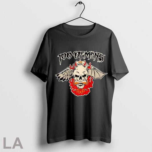 Original 100 Demons Band Logo T Shirt