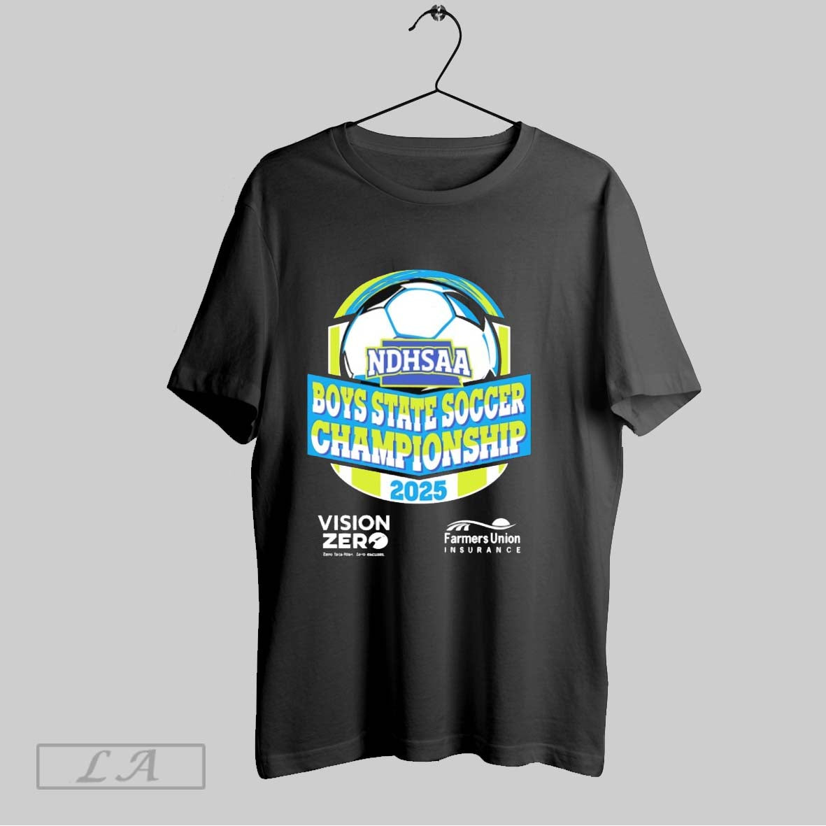 Original 2025 Ndhsaa Boys State Soccer Championship Tournament Logo