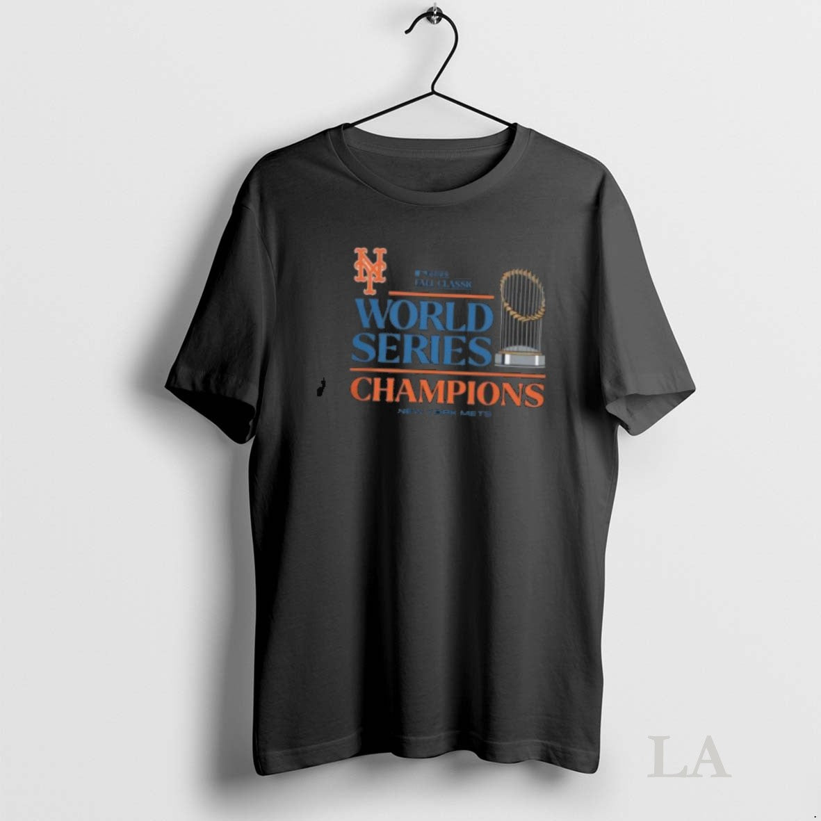 Original 2025 New York Mets World Series Champions Trophy Logo