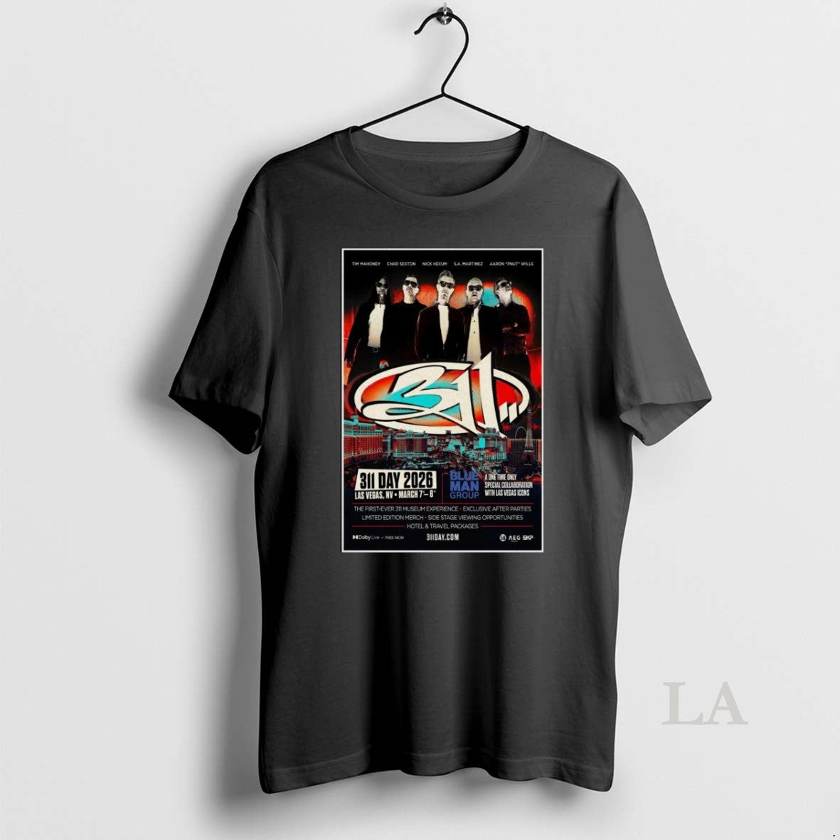 Original 311 Las Vegas Nv March 7 8 2026 Blue Man Group - clothing by TeeHivey.com