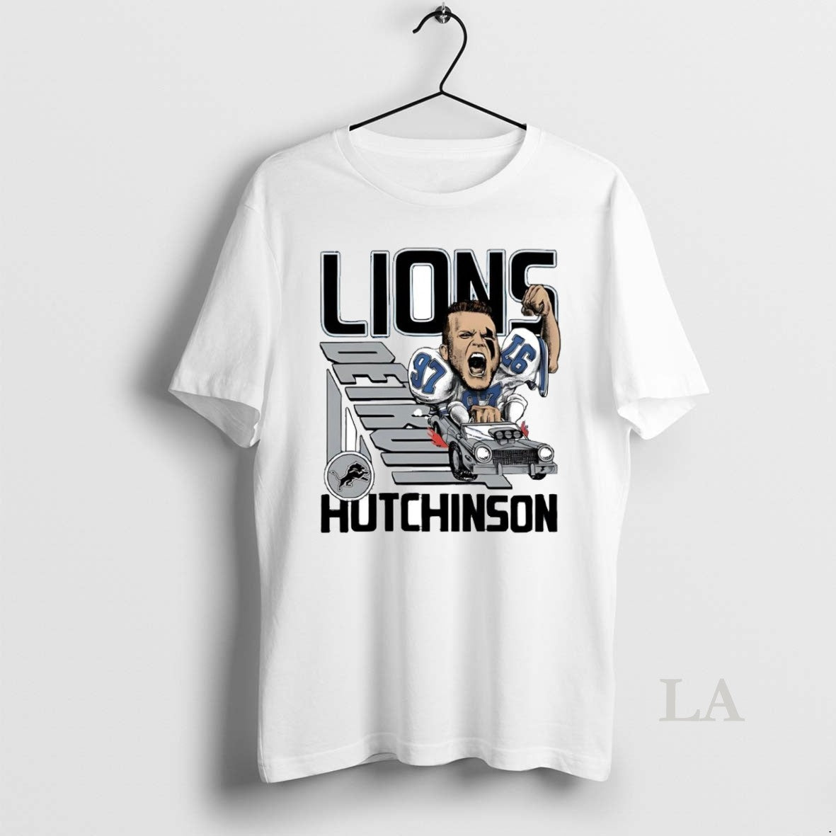Original Aidan Hutchinson Racer Caricature Detroit Lions - clothing by TeeHivey.com