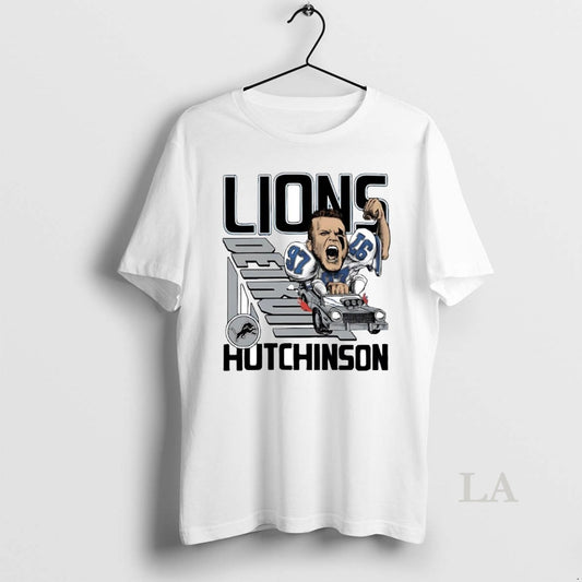 Original Aidan Hutchinson Racer Caricature Detroit Lions - clothing by TeeHivey.com