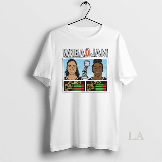 Original Aja Wilson And Jewell Loyd Wnba Jam Los Angeles Aces 2025 Champs Ornaments - clothing by TeeHivey.com