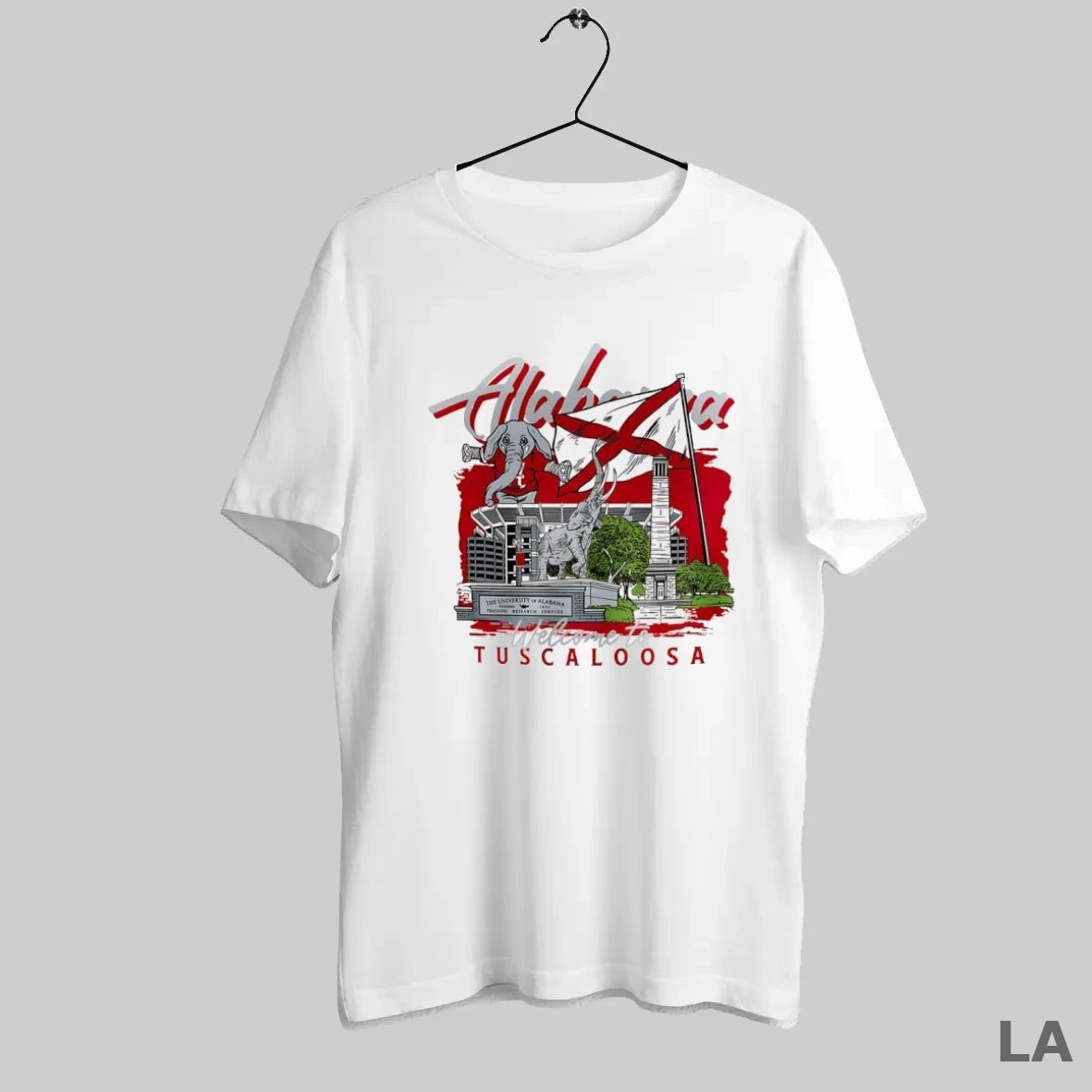 Original Alabama Crimson Football Welcome To Tuscaloosa Hand Drawn Campus Masot - clothing by TeeHivey.com