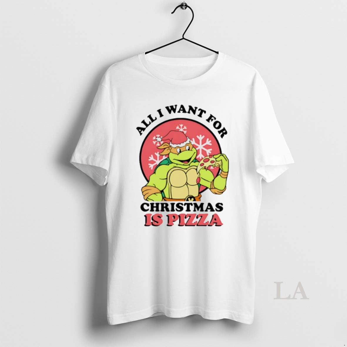 Original All I Want For Christmas Is Pizza Turtle - clothing by TeeHivey.com