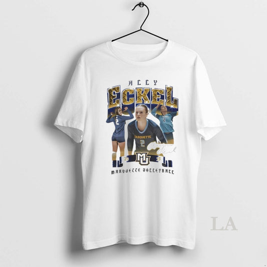 Original Allyson Eckel Marquette Volleyball Signature - clothing by TeeHivey.com