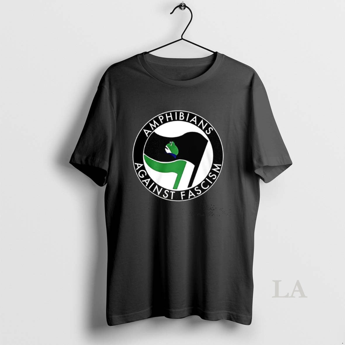 Original Amphibians Against Fascism Frog Flag - clothing by TeeHivey.com