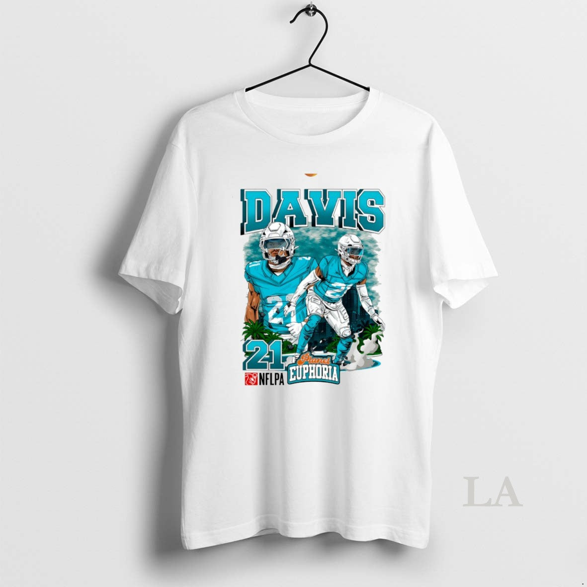Original Ashtyn Davis 21 Miami Dolphins Football Comic Circle - clothing by TeeHivey.com