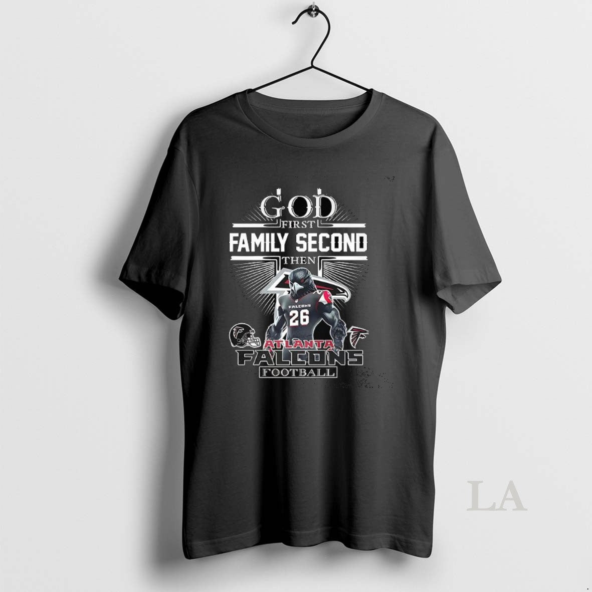 Original Atlanta Falcons God First Family Second Then Falcons Football Christian Mascot - clothing by TeeHivey.com