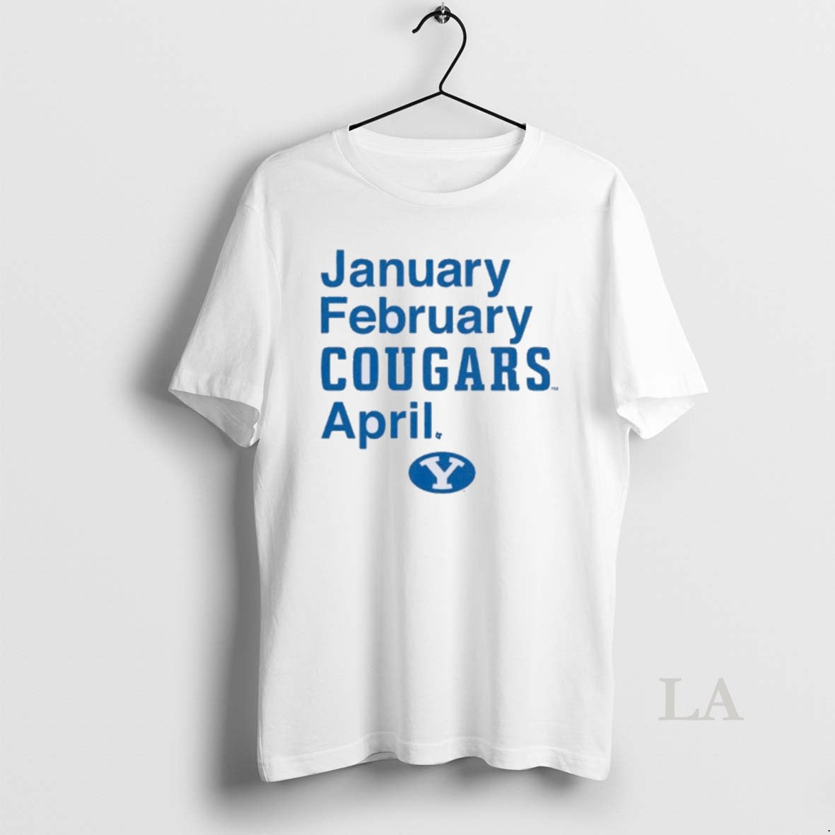 Original Byu Basketball January February Cougars April - clothing by TeeHivey.com