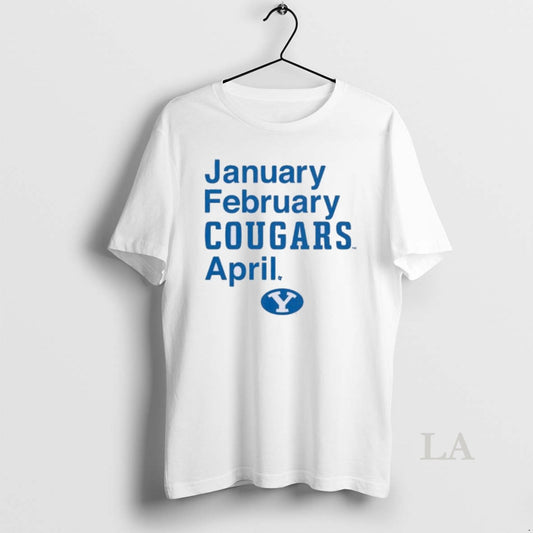 Original Byu Basketball January February Cougars April - clothing by TeeHivey.com