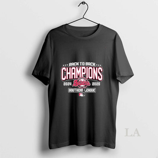 Original Back To Back Southern League Champions Birmingham Barons 2024 2025 Logo - clothing by TeeHivey.com