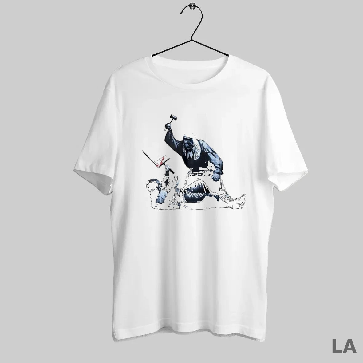 Original Banksy Judge Beating Protester Is Scrubbed From London - clothing by TeeHivey.com
