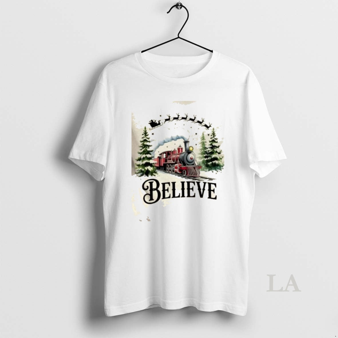 Original Believe North Pole Train Christmas Festive - clothing by TeeHivey.com