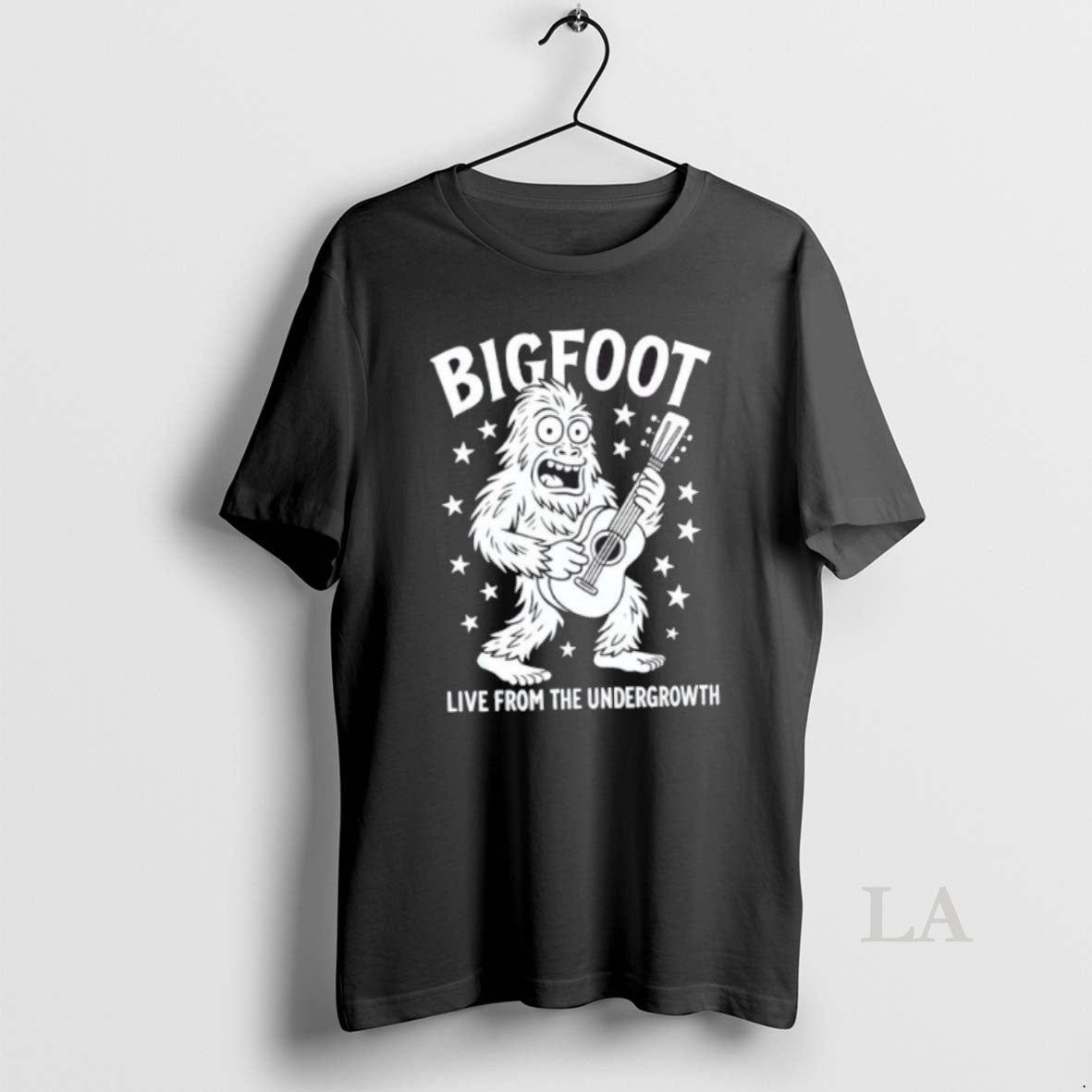 Original Bigfoot Guitarist Live From The Undergrowth - clothing by TeeHivey.com