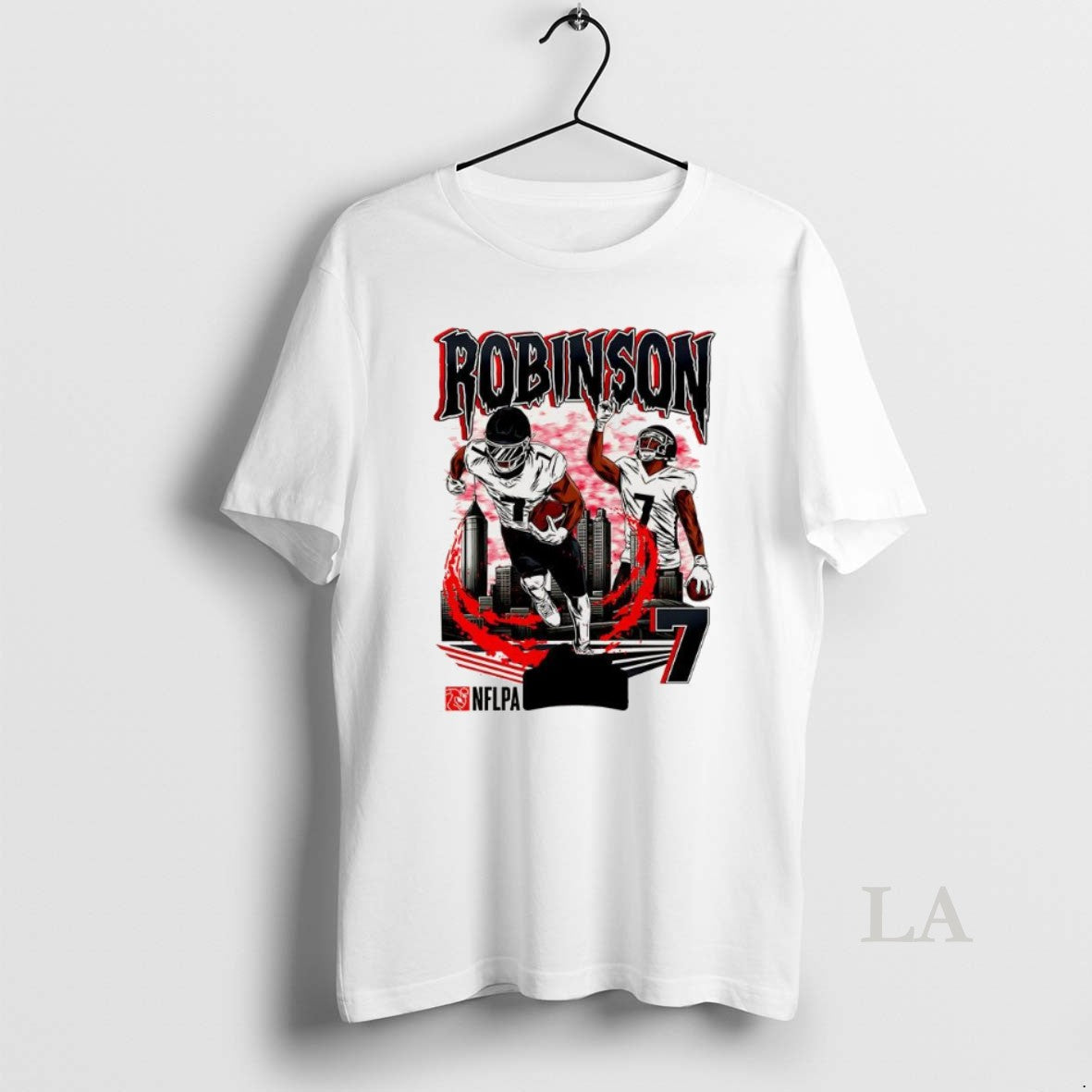 Original Bijan Robinson Atlanta Falcons Football Number 7 Skyline - clothing by TeeHivey.com
