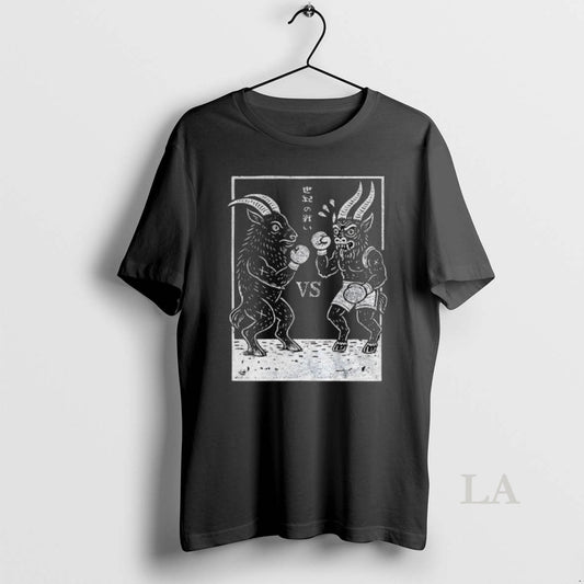 Original Black Phillip Vs Krampus The Fight Of The Century Vintage - clothing by TeeHivey.com