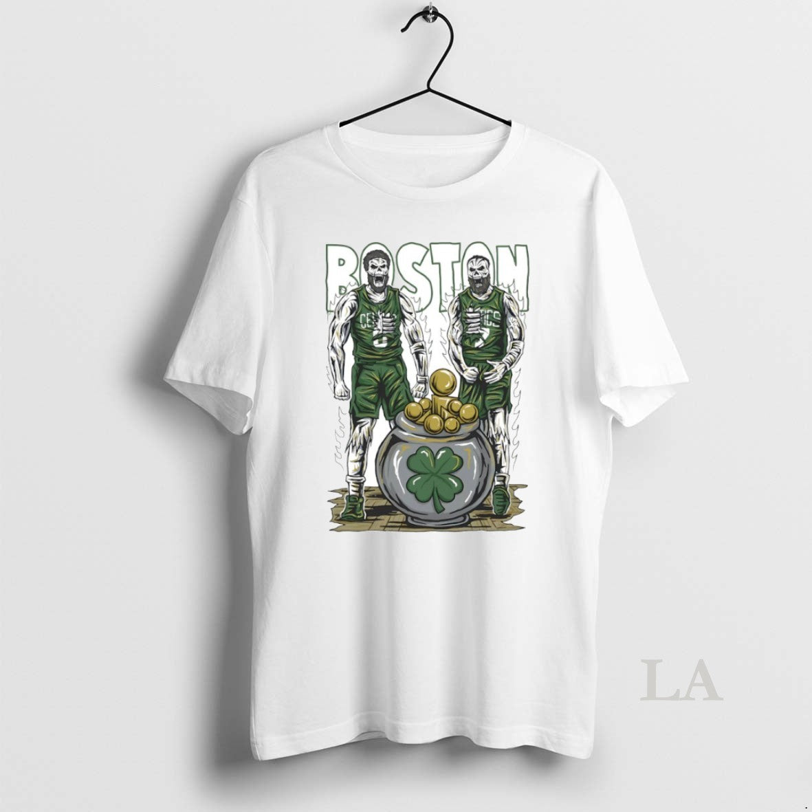Original Boston Celtics Basketball Where Champions Live Pots Of Gold Skeleton Players Circle - clothing by TeeHivey.com