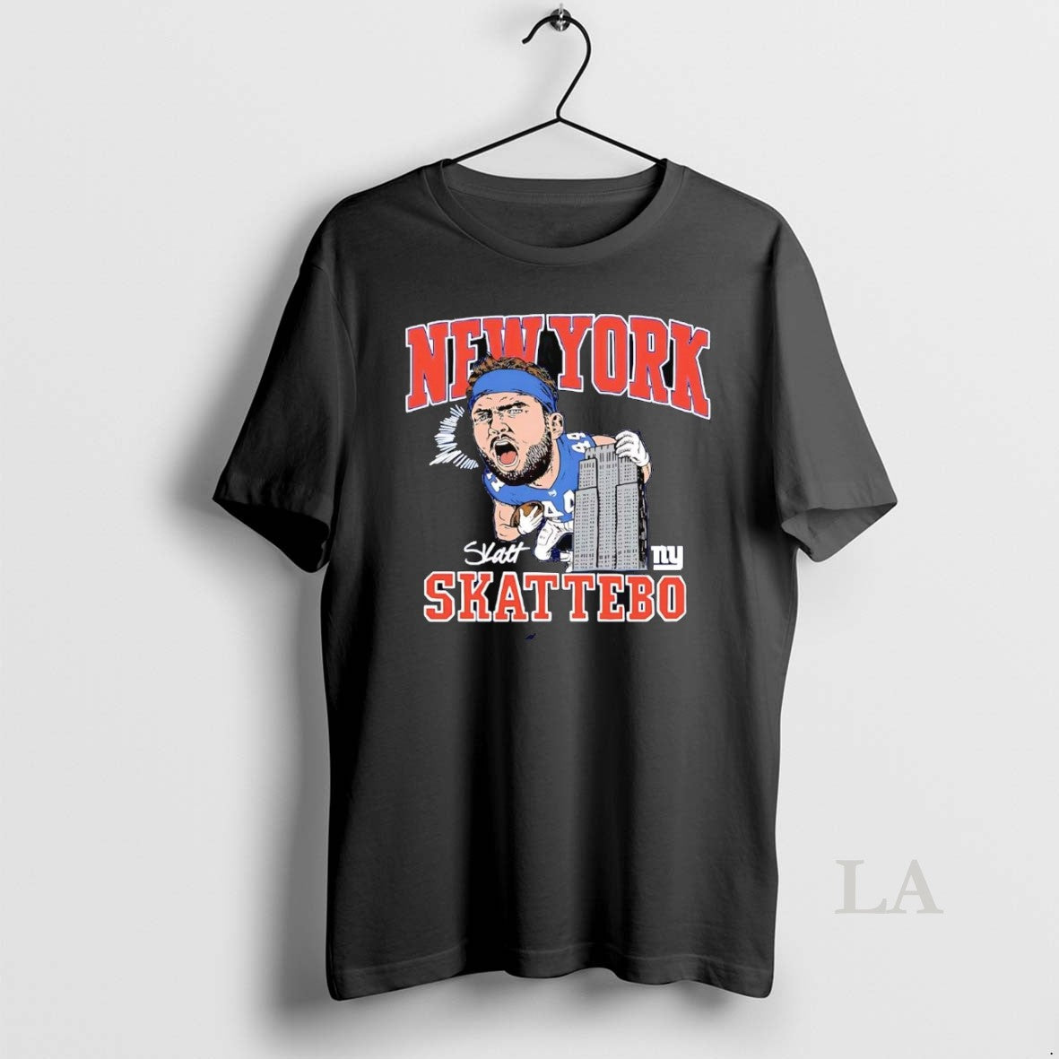 Original Cam Skattebo Screaming Caricature New York Giants - clothing by TeeHivey.com