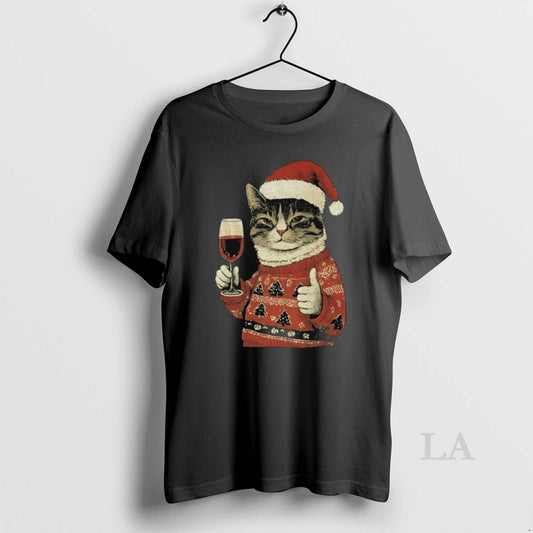 Original Cat Likes Santa Hat Merry Christmas - clothing by TeeHivey.com