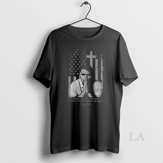 Original Charlie Kirk American Flag 1993 2025 All Death Can Do To The Believer Is - clothing by TeeHivey.com