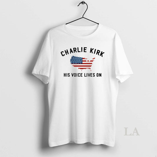 Original Charlie Kirk His Voice Lives On Printed Casual - clothing by TeeHivey.com