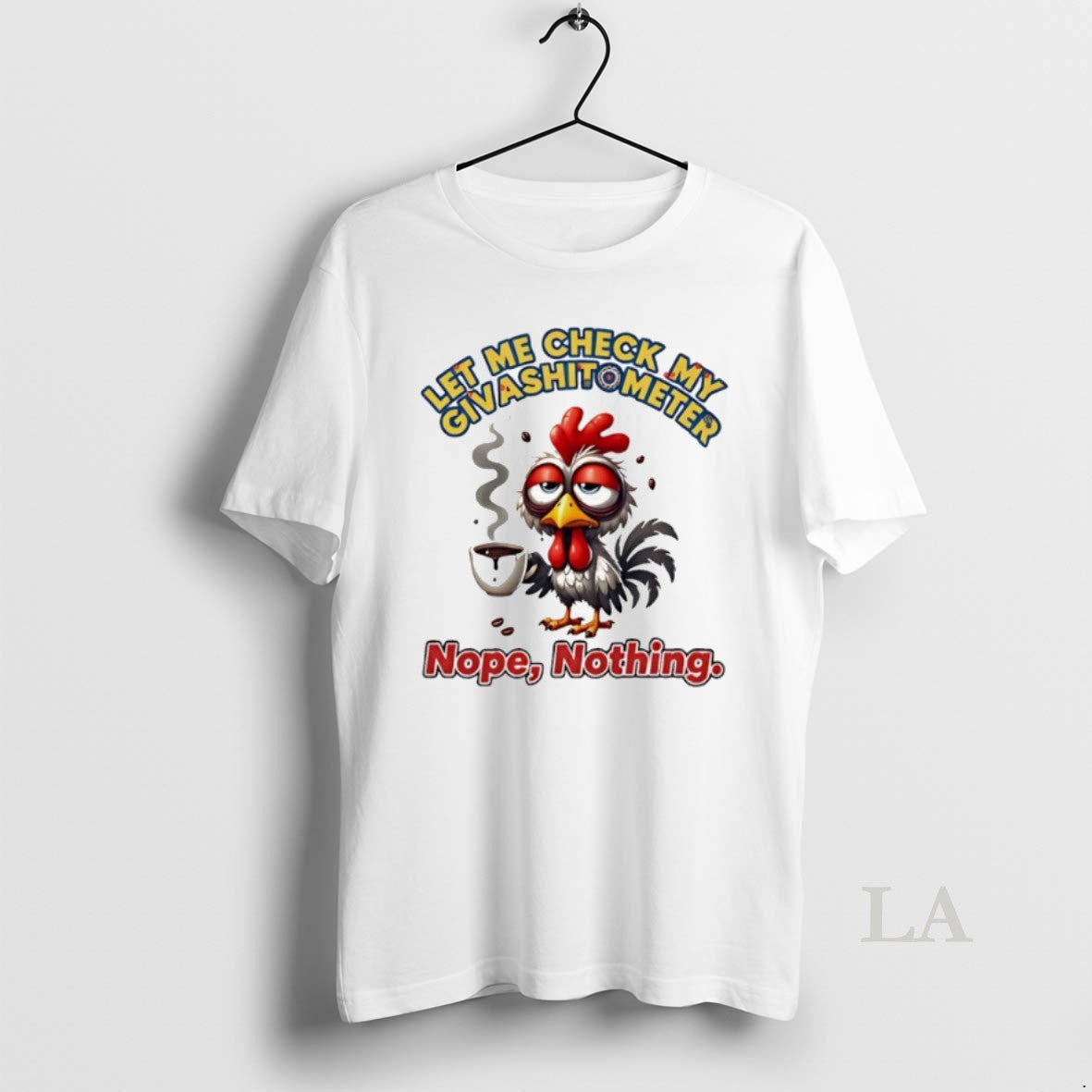 Original Chicken Let Me Check My Giveashitometer Nope Nothing - clothing by TeeHivey.com