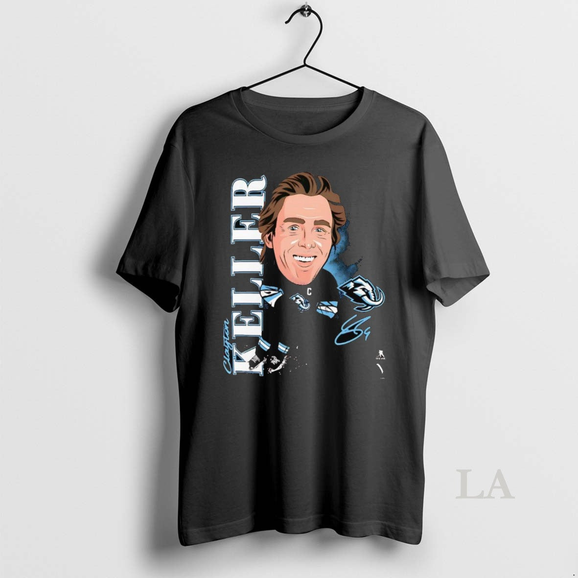 Original Clayton Keller Caricature Signature Utah Mammoth - clothing by TeeHivey.com