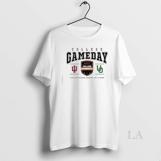 Original College Gameday Indiana Vs Oregon Live From Eugene Oregon Oct 11st 2025 - clothing by TeeHivey.com