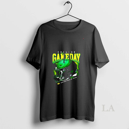 Original College Gameday Green Football Helmet October Live From Eugenr Or Oct 11st 2025 - clothing by TeeHivey.com