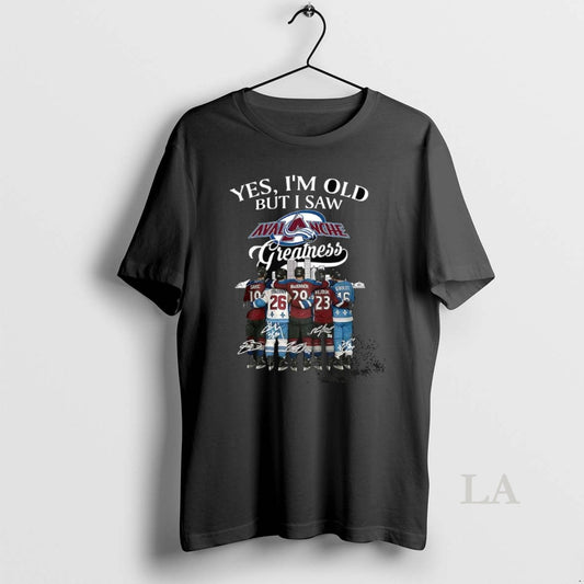 Original Colorado Avalanche Yes Im Old But I Saw Avalanche Greatness Player Signature Skyline - clothing by TeeHivey.com
