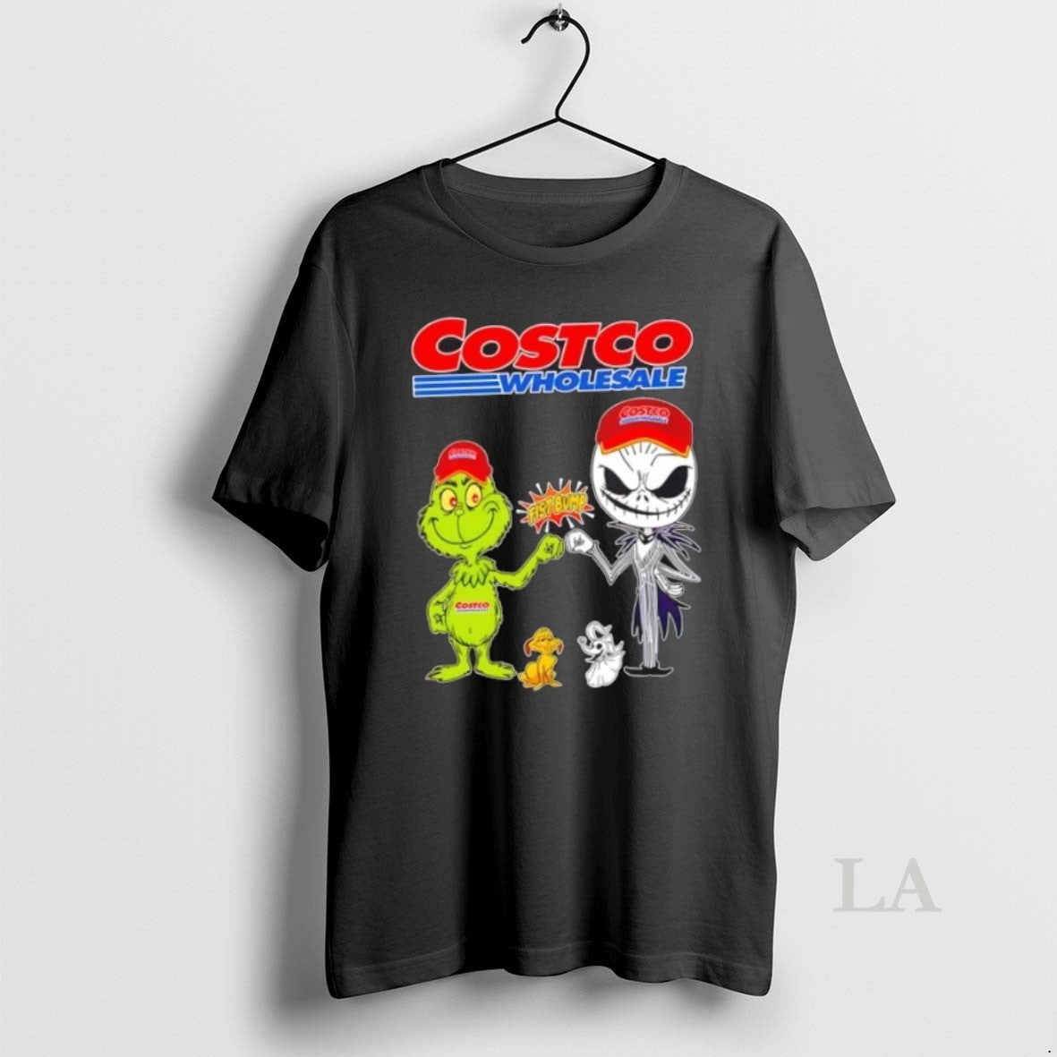 Original Costco Wholesale X Grinch And Jack Skellington Fist Bump Uniwilling Friends - clothing by TeeHivey.com