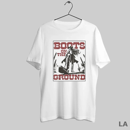Original Cowgirl Boots On The Ground Vintage Western - clothing by TeeHivey.com